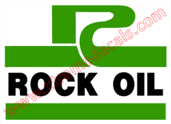 ROCK OIL 2 Color decal